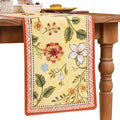 bilin gaier Designer French Vintage Extra Long Table Runner,118"x12"