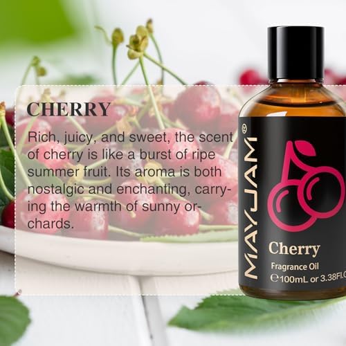 MAYJAM Cherry Fragrance Oil for Diffusers for Home, 3.38FL.OZ