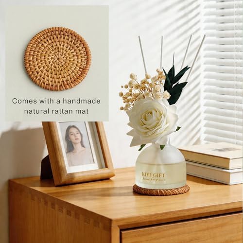 Reed Diffuser Set,4.06 oz Scent Diffuser with 6 Sticks,Home Fragrance,Reed Diffuser for Bathroom Shelf Decor Pear Freesia