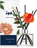 396 st. Peony Flower Reed Diffuser, Baby Powder, 200ml(6.7oz) / Reed Diffuser Sets, Home Fragrance, Scented Oils, Home & Bathroom Décor