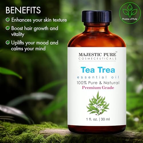 Majestic Pure Tea Tree Essential Oil for Diffuser - 1 Fl Oz