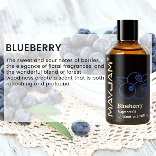 MAYJAM Blueberry Fragrance Oil for Diffusers for Home, 100ML/3.38FL.OZ
