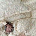 Cotton Floral Duvet Cover King Size 3 Pcs,Ruffled Bedding 104"×90"