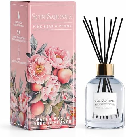 ScentSationals Pink Pear & Peony Water-Based Reed Diffuser - 5 FL OZ