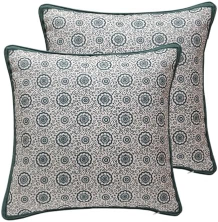 patdrea Designer Vintage Elegant Throw Pillow Cover,18"x18",Set of 2