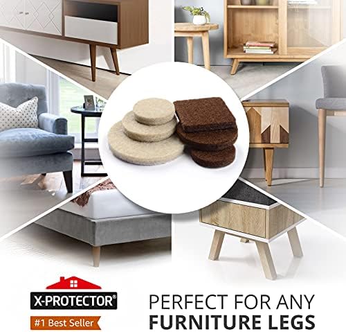 Felt Furniture Pads X-PROTECTOR 133 PCS Premium Furniture Pads - Felt Pads