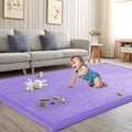 Baby Play Mat for Floor Nursery Muscle Mat Area Rug Playroom Rug 59x79" Elastic Foam 1.3" Thick Crawling Mat for Babies,Toddlers, Infants (Lavender)