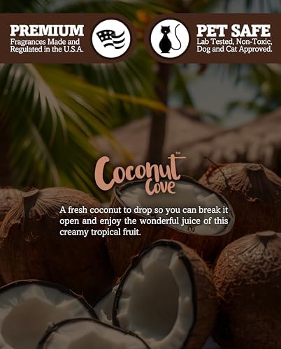 Shortie's Candle Company Coconut Cove™ Premium Wax Melts - 3 Oz., Strong & Long Lasting, Non-Toxic - Made with Essential & Natural Oils - Formula 117