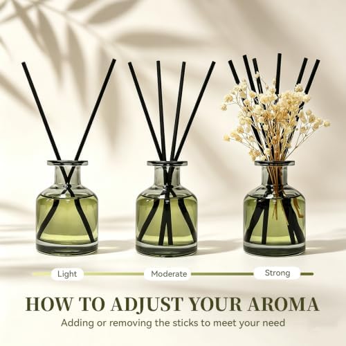 Brakula Reed Diffuser Set, Bamboo Scent, 4.06 fl oz Essential Oils