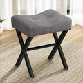 Memobarco 18-Inch Vanity Stool Chair, Gray Makeup Stool