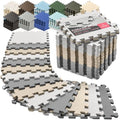 bemaxx Gym Mats Set - EVA Interlocking Foam Floor Tiles Workout Mat Puzzle
