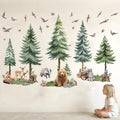 Woodland Animal Wall Decals for Baby: Removable Peel and Stick Vinyl Wall Stickers for Nursery Room Kids Bedroom