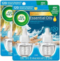 Air Wick Plug in Scented Oil Refill, 2ct, Turquoise Oasis, Essential Oils, Air Freshener (Pack of 2)