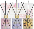 COCORRÍNA Reed Diffuser Set of 3-3 Pack/ 3.04 Fl.oz Diffuser with 24 Sticks Warm Vanilla/Cherry Blossom/Lavender Thyme Reed Diffuser for Home Bathroom Office Shelf Decor