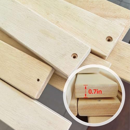 JINS&VICO Pack of 13 Count Bed Slats, Twin Size 38.7”Lx2.1”Wx0.7”H, Heavy Duty Replacement Wooden Slats Mattress Support, Fits Most Beds, Twin 38.7 Inch