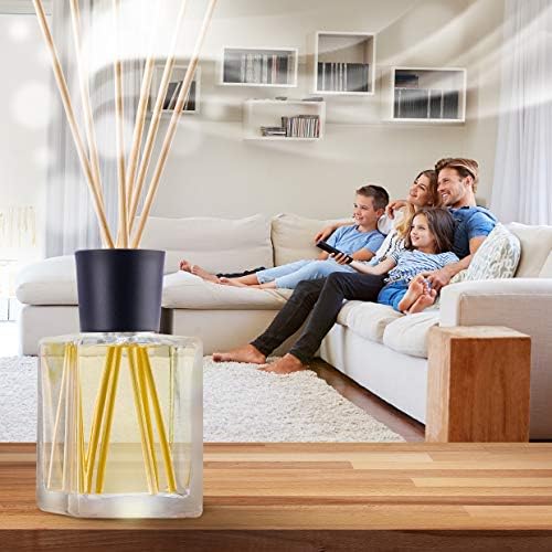 Lemongrass Reed Diffuser w/Natural Essential Lemongrass Oil 17 Fl Oz (500ml) - Intensive - Fresh and Long Lasting Fragrance - Scented Reed Diffuser - Diffuser Gift Set w/Bamboo Sticks