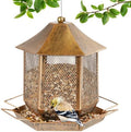 Bird Feeder 3.5LB Outside Metal Bird Feeders for Outdoor Hanging