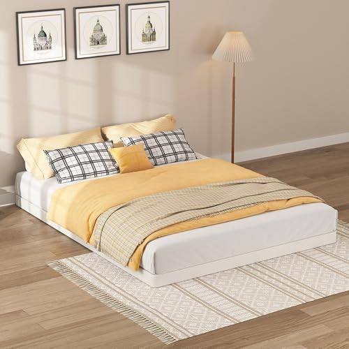 King Size Box Springs - 3 Inch Low Profile Mattress Foundation No Noise Heavy Duty Metal Basics Bed Base with Clean Fabric Cover, Easy Assembly