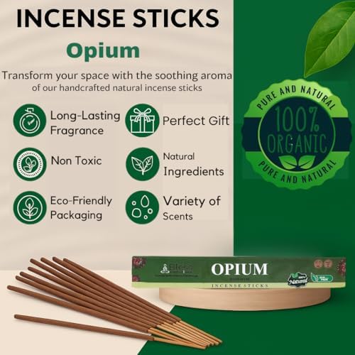 Bless-Organic-Opium 100%-Natural-Handmade-Incense-Sticks