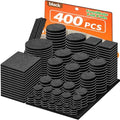 Felt Furniture Pads 400 Pieces, Furniture Pads for Hardwood Floors Black