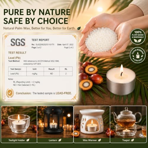 Tea Lights Candles 200 Pack, 6-7 Hour Long Burning Tealight Candles Bulk