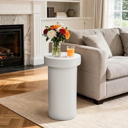 Outdoor Side Table, 24" Round Accent Table