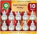 Air Wick Plug-In Refills, Apple Cinnamon Medley, Essential Oils,10 count