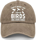 That's What I Do I Watch Birds and I Know Things Hats Youth Golf Hat Pigment Black Womens Beach Hat Gifts for Mom
