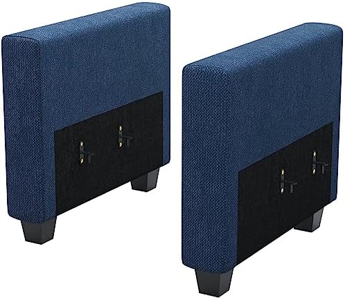 Belffin Armrest Module for Modular Sectional Sofa Couch Side Armrest for Sectional Modular Sofa Fabric Blue