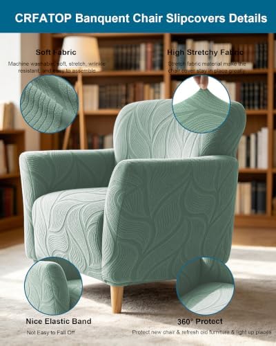 CRFATOP Accent Chair Cover, Stretch Armchair Slipcover for Living Room,A39