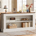 Tribesigns 63" Console Table, 3-Tier Entryway Table with Storage Shelves