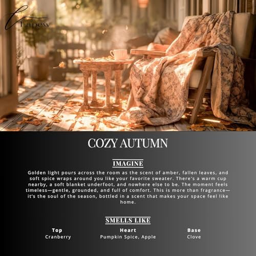 Lapew Diffuser Oil | Hotel-Inspired Fragrance Oil for Ultrasonic & Waterless Diffusers | 0.34 fl oz | Cozy Autumn