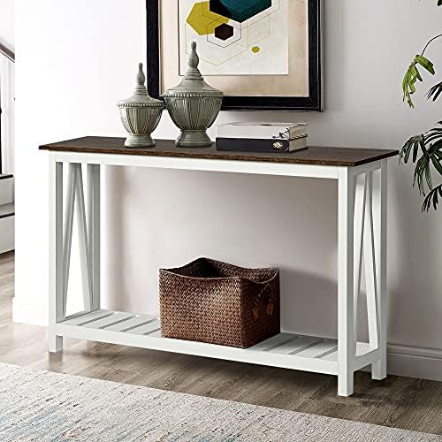 ChooChoo Farmhouse Console Table, Narrow Sofa Table for Entryway, 40 Inch