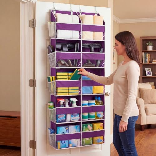5-Tier Over Door Organizer, 10-Compartment Wide Storage Rack