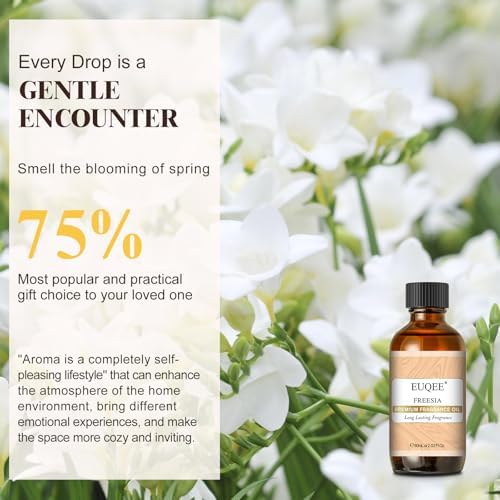 EUQEE Freesia Fragrance Oil for Candle Making 60ml (2.02 Fl oz)