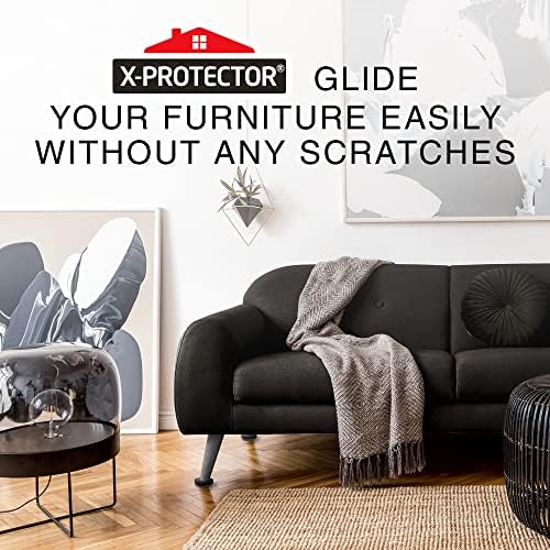 Felt Furniture Sliders for Hardwood Floors X-PROTECTOR 16 PCS 3 ½”