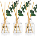 COCORRÍNA Reed Diffuser Set of 3 with Dried Eucalyptus for Home & Office