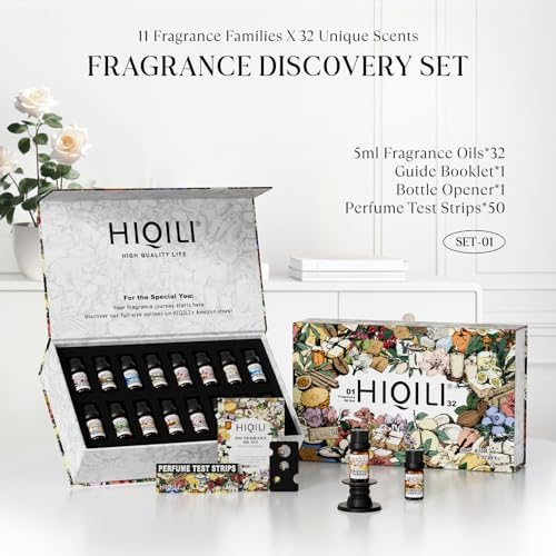 HIQILI Discovery Fragrance Oil Gift Set for Diffuser & DIY Crafting