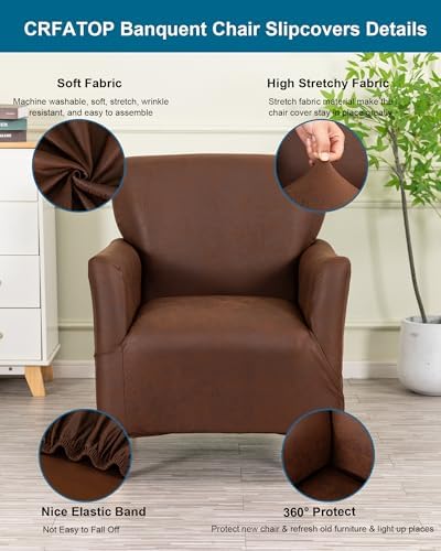 CRFATOP Accent Chair Cover, Stretch Armchair Slipcover for Living Room,A30