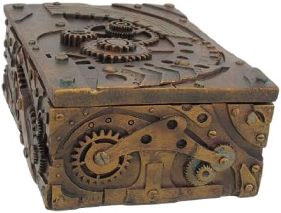 Pacific Giftware 5 Inch Steampunk Mechanical Inspired Jewelry/Trinket Box Figurine