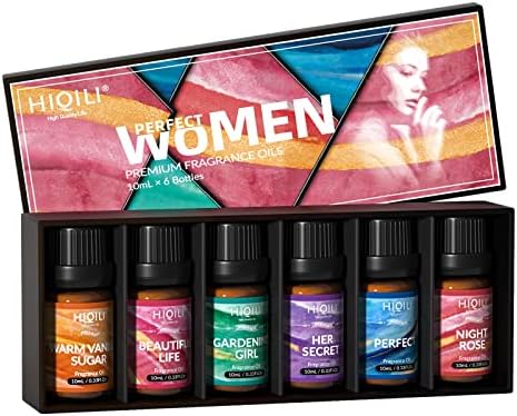 HIQILI Women Fragrance Oil Trial Set, Essential Oils for DIY