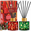 STRN Christmas Reed Diffuser Set, Diffuser with Sticks 2 Pack, 6.8 Fl Oz