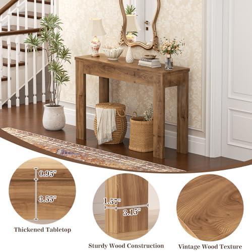Armocity Small Console Table for Entryway, 32" Farmhouse Narrow Sofa Table