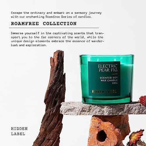 Hidden Label Electric Pear Fig Candle, 8.3oz, 45H Aromatherapy