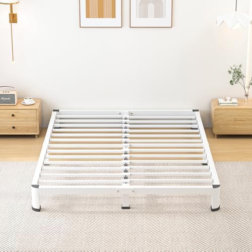 10 Inch Full Size Metal Platform Bed Frame with Round Corners Leg