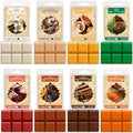Fall Wax Melts Tarts, Strong Scented Autumn Wax Cubes, 8 Pack Soy Wax Cubes for Warmer - Pumpkin Pie, Cinnamon, Harvest Spice, Apple Cider, Pine, Vanilla, Snickerdoodle, Pumpkin Spice
