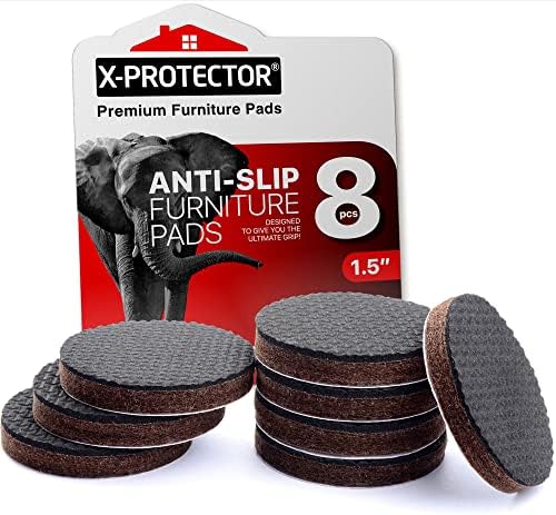 Non Slip Furniture Pads X-Protector - 8 PCS 1 1/2” - Furniture Grippers