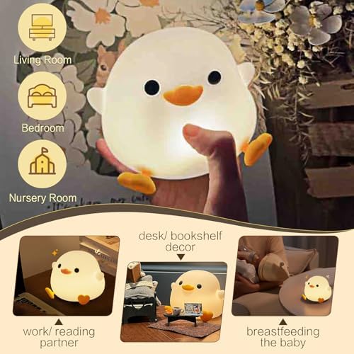 YR YRHH-PET Duck Cute Lamp, Squishy Night Light, Kids Gifts Baby Room Decor