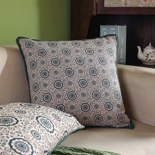 patdrea Designer Vintage Elegant Throw Pillow Cover,18"x18",Set of 2