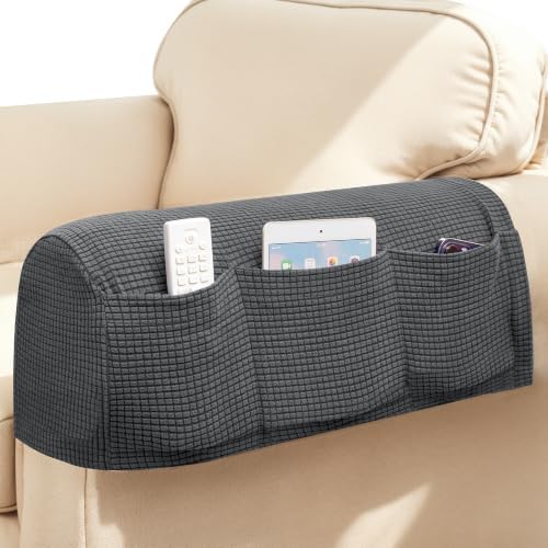 SUBRTEX Stretch Couch Arm Covers Set of 2, Non-Slip Sofa Armrest Slipcovers
